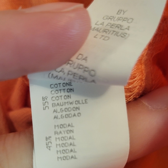 La Perla Joelle Peach Mini Slip Dress - Picture 7 of 8